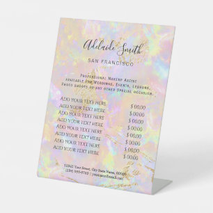 Rosa Opal Preisliste Pedestal Sign Sockelschild