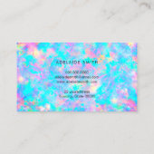 Rosa-Opal Visitenkarte (Rückseite)