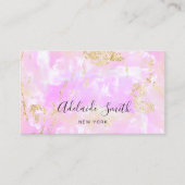 Rosa Opal Visitenkarte (Vorderseite)