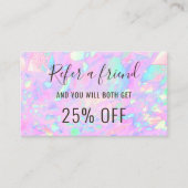 Rosa Opal-Visitenkarte Visitenkarte (Vorderseite)