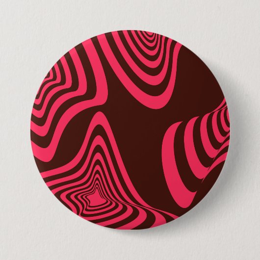 rosa, optisches, trendiges, cooles, abstraktes geo button (Vorderseite)