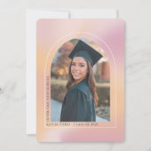 Rosa Orange Ästhetische Gradienten, Fotos Abschlus Ankündigung (Vorderseite)