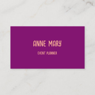 Rosa Orange Beruflich Modernes Lila Peach Girls Visitenkarte