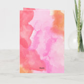 Rosa Orange Boxer Valentinstag Geschenk Hund Karte (Rückseite)