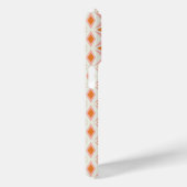 Rosa Orange Diamond Monogram Case-Mate iPhone Hülle (Rückseite / Rechts)