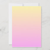 Rosa Orange Dieses oder jenes Brunch Party Spiel Einladung (Rückseite)