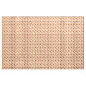 Rosa orange Eulenmuster des Pfirsiches Stoff (Fat Quarter (45,7 x 55,9 cm))