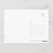 Rosa Orange Geboren Phantastisch Buchstaben Postka Postkarte (Rückseite)