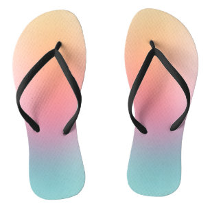 Rosa Orange Gelb Lila grüner Regenbogen Badesandalen