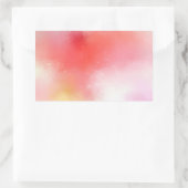 Rosa, orange gelbe Abstrakte Kunstvorlage Rechteckiger Aufkleber (Tasche)