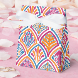 Rosa orange gelbe Aquamarine Decorative Fan-Hochze Geschenkschachtel