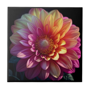 Rosa Orange Gelbe Lila Dahlia Blume Fliese