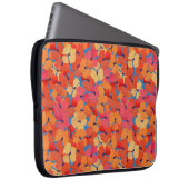 Rosa, orange, gelbe Paprika - Laptop-Sieb Laptopschutzhülle (Vorne Rechts)