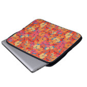Rosa, orange, gelbe Paprika - Laptop-Sieb Laptopschutzhülle (Vorne Knopf)