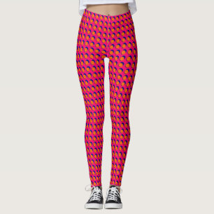 Rosa orange gesprenkelte Leggings