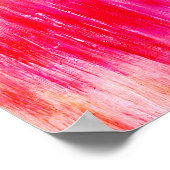 Rosa Orange Girly Art Moderne Moderne Moderne Mode Poster (Ecke)