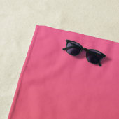 Rosa - Orange Gradient, benutzerdefiniertes Texttü Strandtuch (Beispiel)