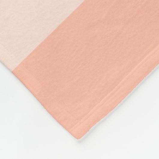 Rosa Orange Green gestreift Elegant Modernes Trend Fleecedecke (Ecke)