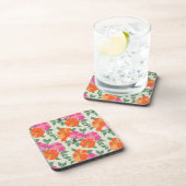 Rosa Orange Green Untersetzer Set (Rechte Seite)
