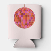 Rosa Orange Groovy Dosenkühler (Rückseite)