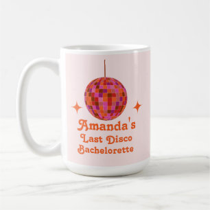 Rosa Orange Groovy Letzte Disco Junggesellinnenabs Kaffeetasse
