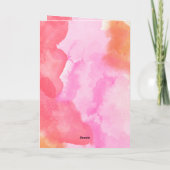 Rosa Orange Husky Valentine's Day-Geschenk Hund Karte (Rückseite)