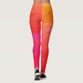 Rosa, orange Leggings (Rückseite)