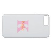 Rosa Orange Light Gray Cool Case-Mate iPhone Hülle (Rückseite (Horizontal))