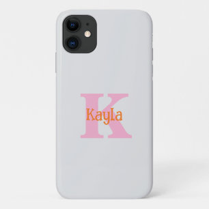Rosa Orange Light Gray Cool Case-Mate iPhone Hülle