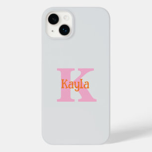 Rosa Orange Light Gray Cool Case-Mate iPhone 14 Plus Hülle