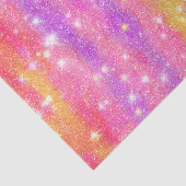 Rosa Orange Lila Glitter Glanz Muster Seidenpapier (Ausschnitt)