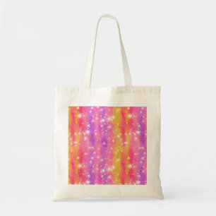 Rosa Orange Lila Glitter Glanz Muster Tragetasche