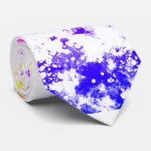 Rosa Orange Lila Marbella Paint Splash Abstrakt Krawatte (Gerollt)