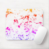 Rosa Orange Lila Marbella Paint Splash Abstrakt Mousepad (Mit Mouse)