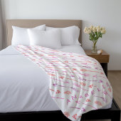 Rosa Orange Lila Pfeile Fleecedecke