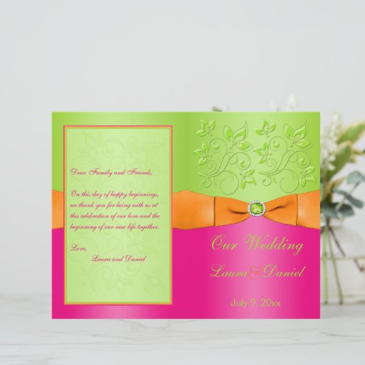 Rosa, orange, Limone Blumenzehen (Stehend Vorderseite)