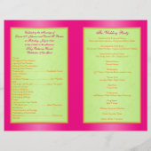 Rosa, orange, Limone Blumenzehen (Rückseite)