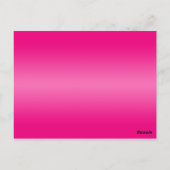 Rosa, orange, Limone florale Tischnummer Postkarte (Rückseite)