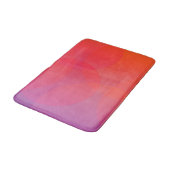 Rosa, orange, modern, einfach, cool, trendig badematte (Schrägansicht)
