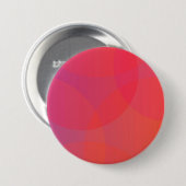 Rosa, orange, modern, einfach, cool, trendig button (Vorne & Hinten)