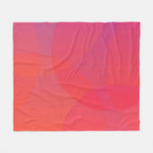 Rosa, orange, modern, einfach, cool, trendig fleecedecke (Vorderseite (Horizontal))