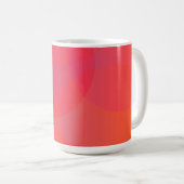 Rosa, orange, modern, einfach, cool, trendig kaffeetasse (VorderseiteRechts)