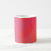 Rosa, orange, modern, einfach, cool, trendig kaffeetasse (Mittel)