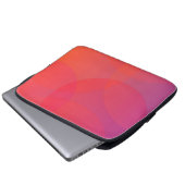 Rosa, orange, modern, einfach, cool, trendig laptopschutzhülle (Vorne Knopf)