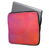 Rosa, orange, modern, einfach, cool, trendig laptopschutzhülle (Vorderseite Links)