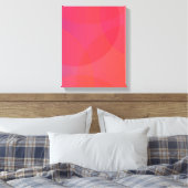 Rosa, orange, modern, einfach, cool, trendig leinwanddruck (Insitu (Schlafzimmer))