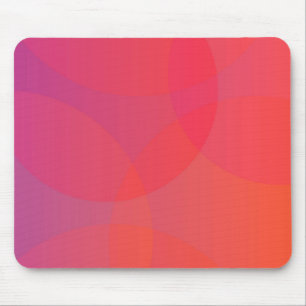 Rosa, orange, modern, einfach, cool, trendig mousepad