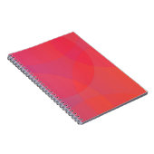 Rosa, orange, modern, einfach, cool, trendig notizblock (Rechte Seite)