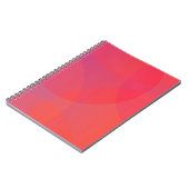 Rosa, orange, modern, einfach, cool, trendig notizblock (Linke Seite)