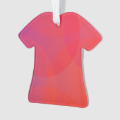 Rosa, orange, modern, einfach, cool, trendig ornament (Vorderseite)